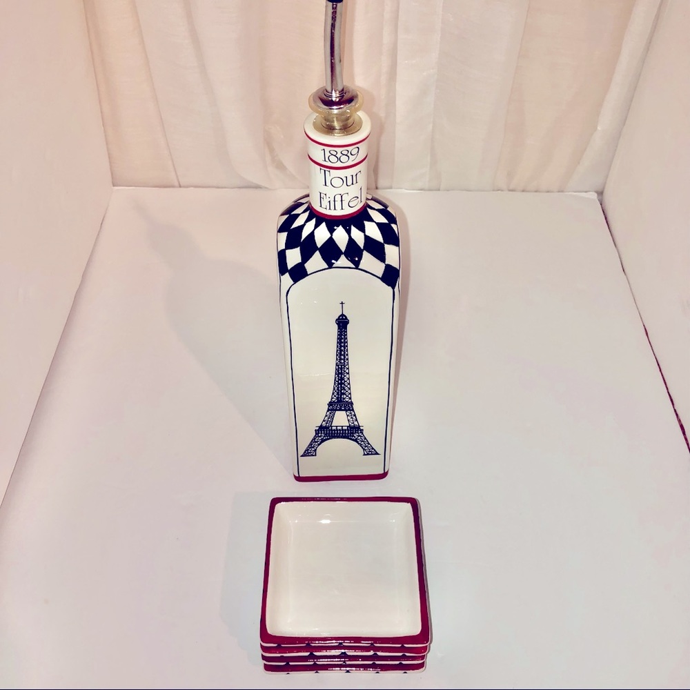 Cite Oil Dispenser and Dipping Bowl Serving Set